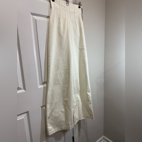 Prime of Lime Alison Cream High Waisted Wide Leg pants in Sz Medium - Picture 1 of 11